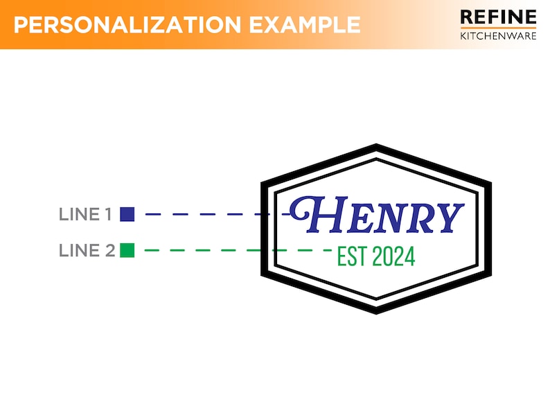 May include: A black and white hexagon-shaped logo with the text "HENRY" in blue and "EST 2024" in green.