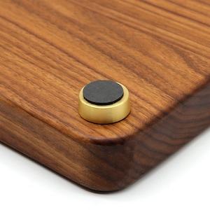 Premium Brass Cutting Board Feet - Set of 4, Includes Non-Slip Pads, and Phillips Screws. 1" Diameter Brass Hardware. 100% Made in the USA