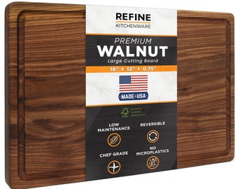 Made in USA Walnut Cutting Board by Refine Kitchenware