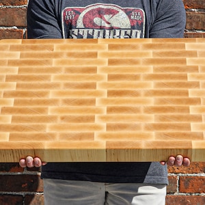 XXL Maple End Grain Butcher Block Cutting Board: USA Made