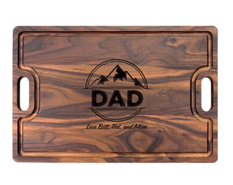 Gift For Dad Cutting Board, Personalized Gifts For Dad, Custom Grilling Gift For Dad, BBQ Gift For Dad - USA Made