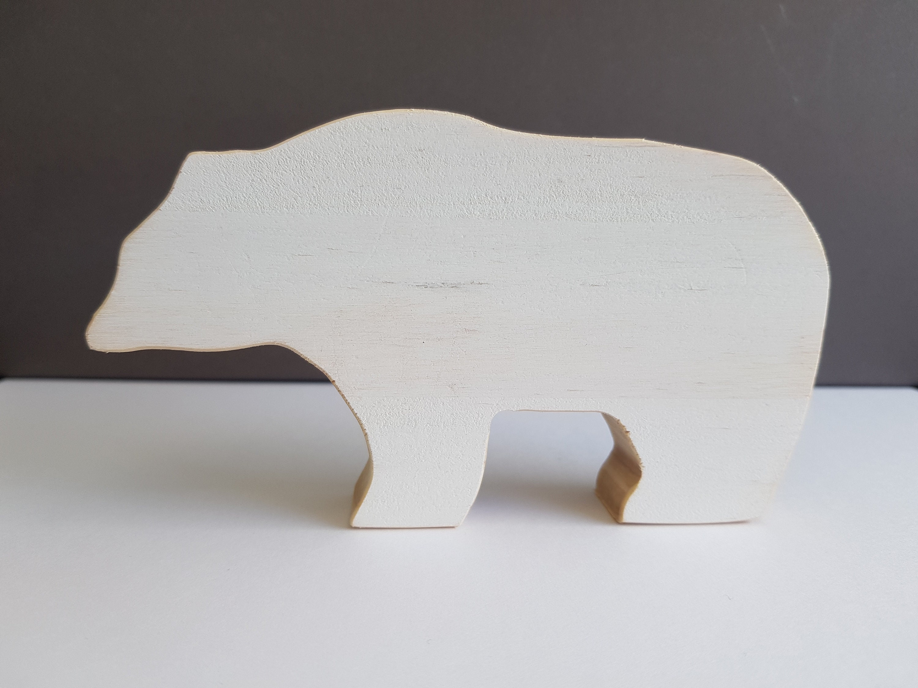 Wooden Craft Blanks Bears Medium Etsy