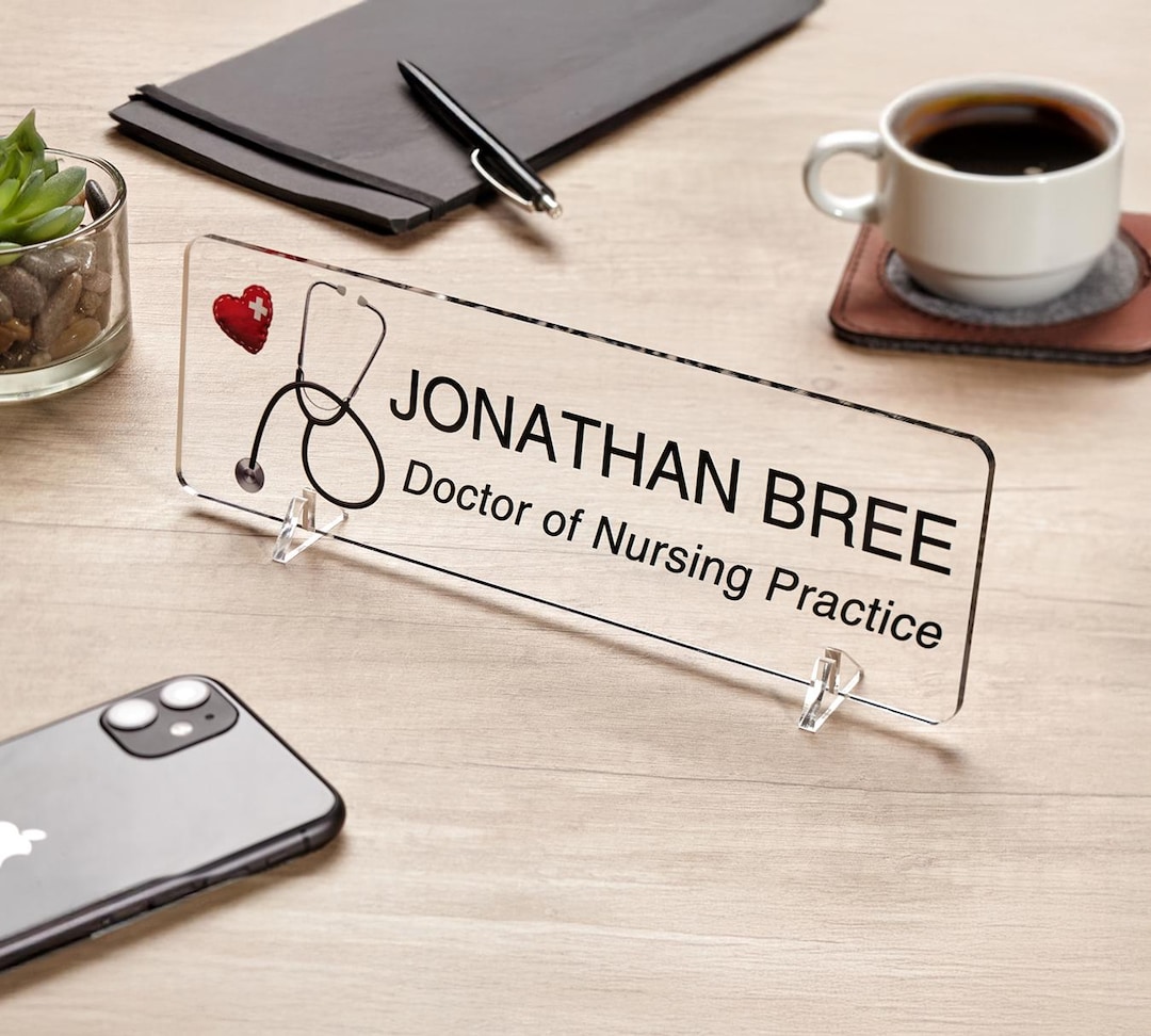 Desk Name Plate, Doctor Desk Sign, Healthcare Worker Gift, Medical Gift ...