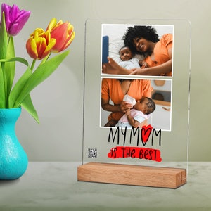 Personalized Mom Photo Collage, Acrylic Custom Plaque, Mother's Day Gift, 1st Mothers Day Gift ...