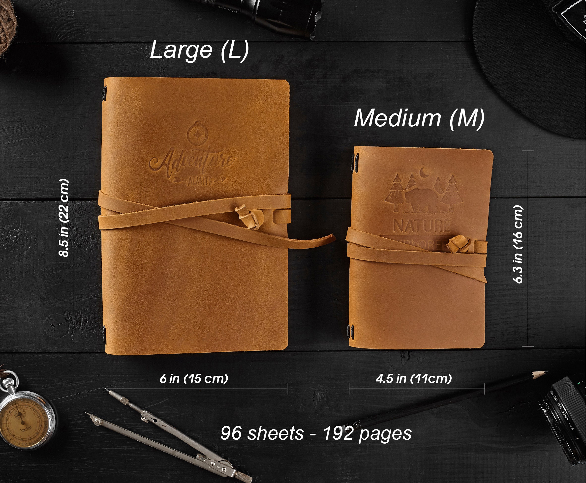 Custom Leather Journal Refillable With Leather Bound Etsy