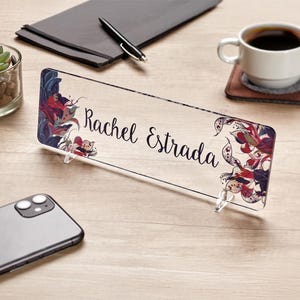 Modern office decor, Nameplate desk, Executive desk sign creative, Desk name sign for women personalized, Custom name plate for desk