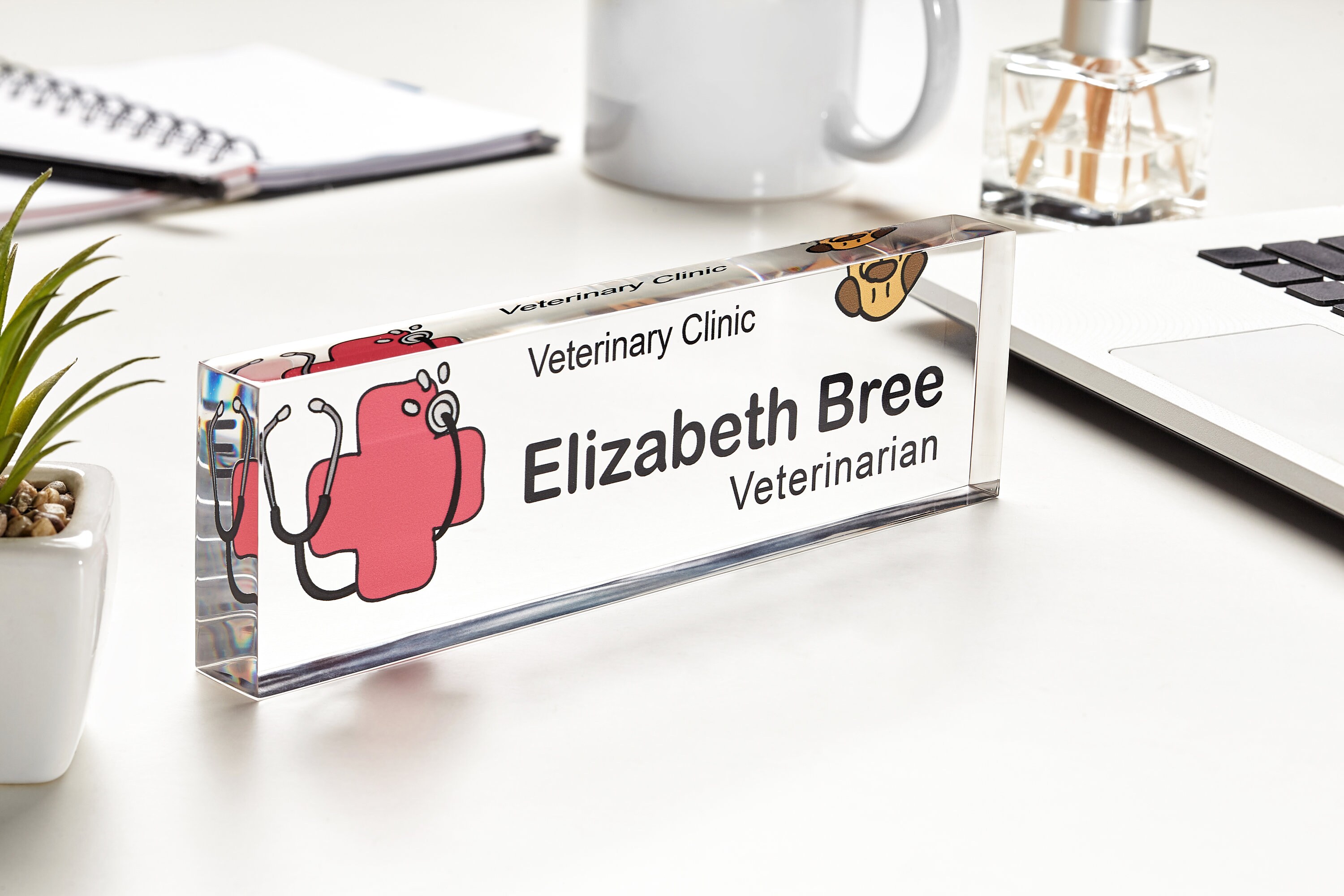 Name plate for desk personalized Doctor desk name plate Etsy