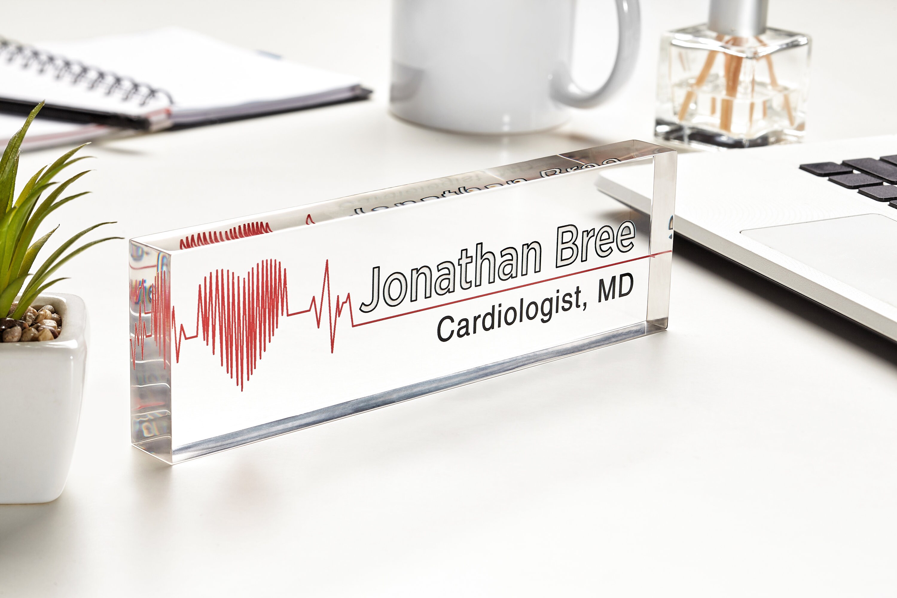 Name plate for desk personalized Doctor desk name plate Etsy