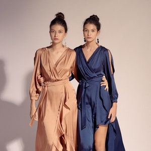 Silk Dress - EMILY WRAP DRESS