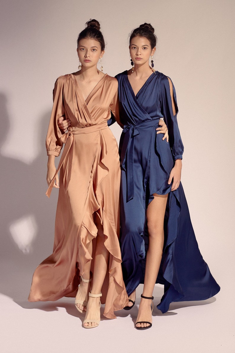 Silk Dress - EMILY WRAP DRESS 