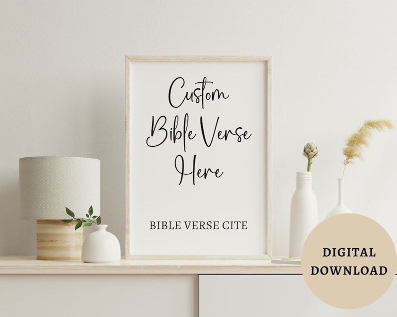 Custom Printable Bible Verses| Printable Wall Art| 8 X 10 In, 11 X 14 ...