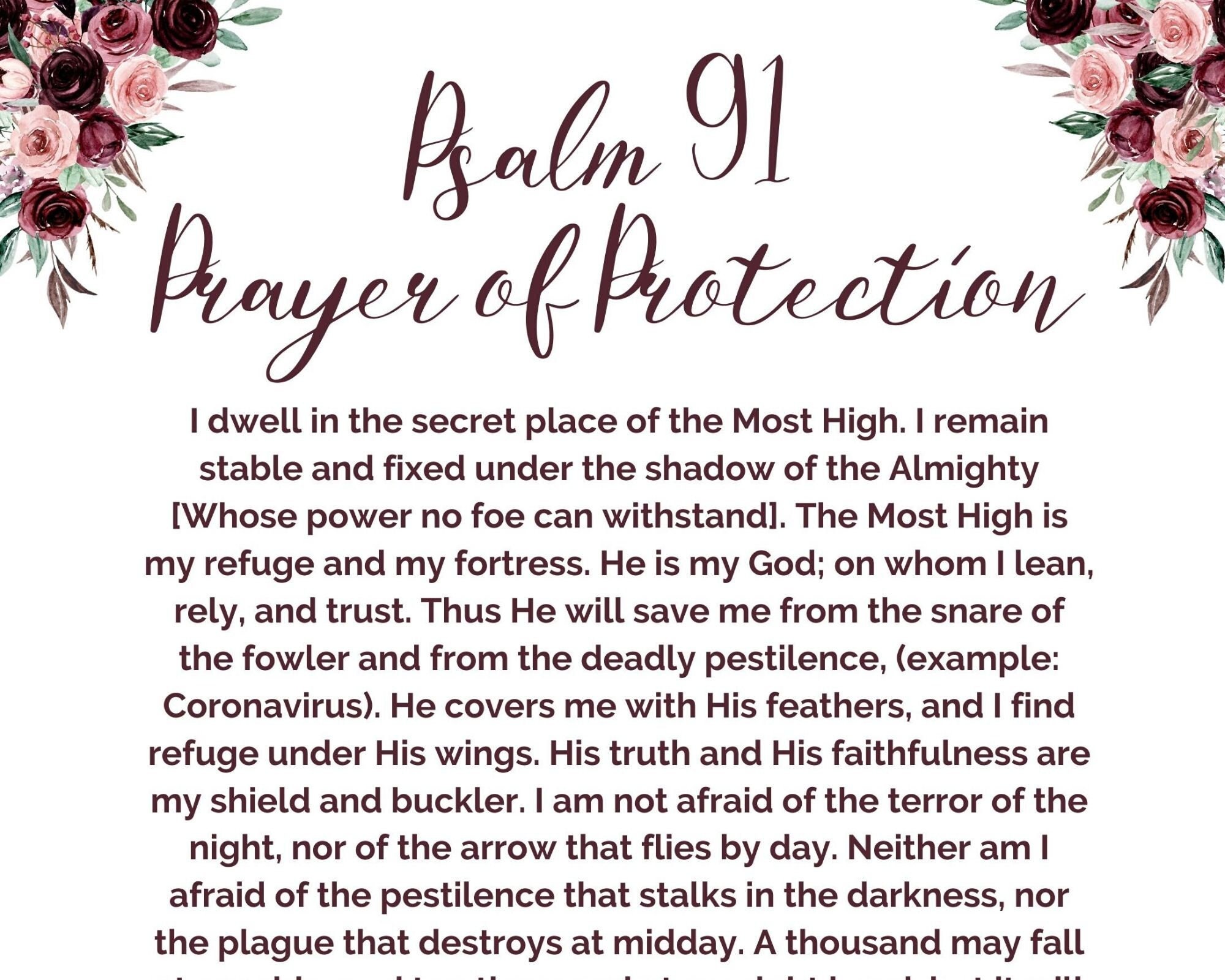 Psalm 91 Protection Prayer God s Protection Prayer Christian Wall Art psalm-91-protection-prayer-god-s-protection-prayer-christian-wall-art