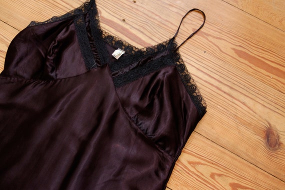 Vintage 1950s dress / Silk black dress / Sleevele… - image 8