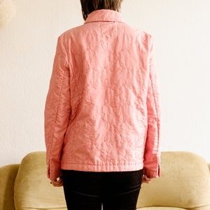 Vintage spring jacket / Pink y2k jacket / 90s jacket / Light puffer jacket / Cute jacket / Button-down jacket / Floral jacket / M image 8