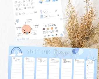 Stadt, Land, Babyparty und Ratespiel für Babyparty