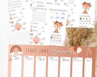 Stadt, Land, Babyparty und Ratespiel für Babyparty
