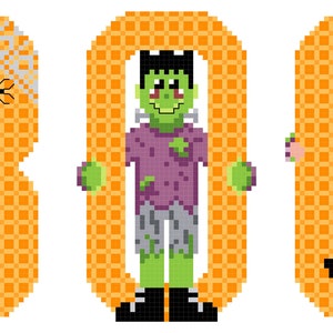 BOO Cross Stitch Pattern
