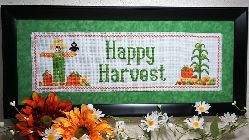 Happy Harvest Cross Stitch Pattern - Etsy