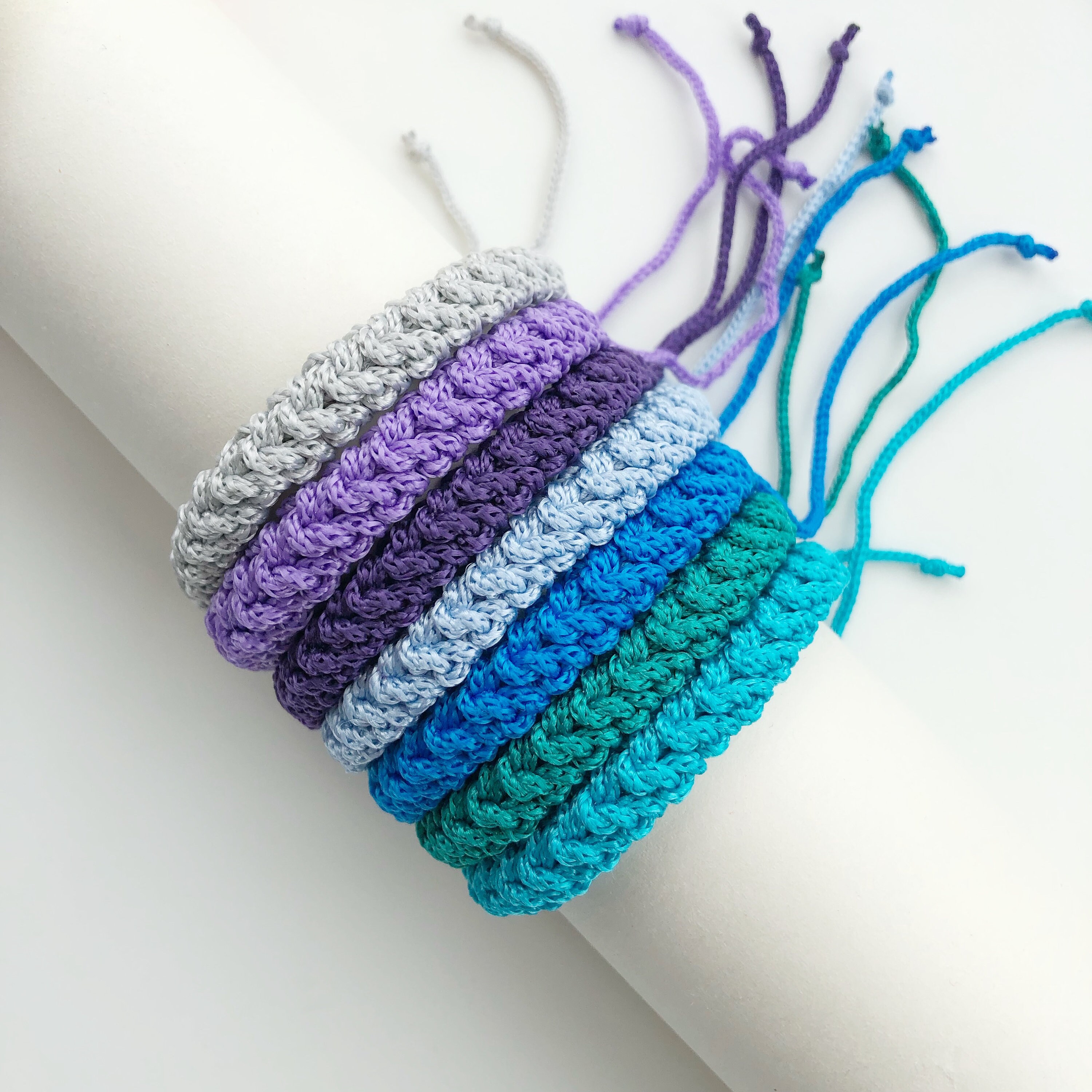 Rope bracelet / Сolor friendship bracelet / String bracelet / Etsy