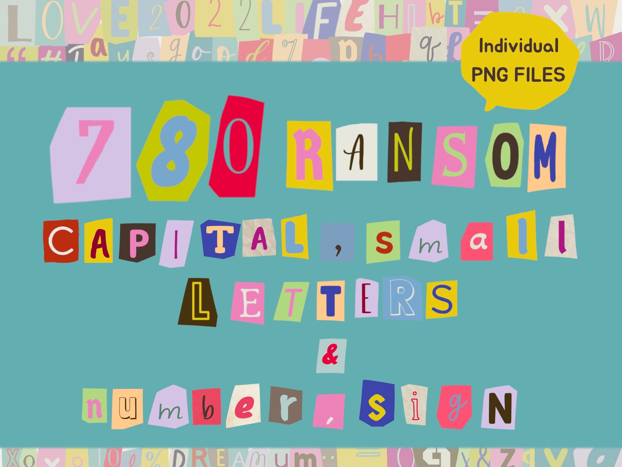 780 PNG Number & Letter,magazine Letters Clip Art,ransom Letters