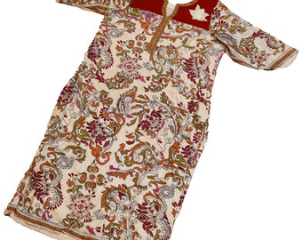 Vintage Kantha Handmade Embroidered Work Dress Hippy Boho Style Ethnic Designer kurti /& Dress Indian Women Wear Tunic Summer Wear Top Dress