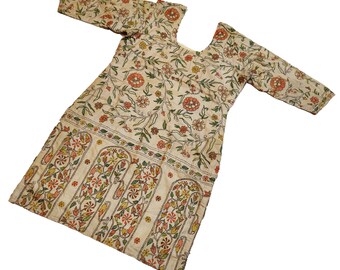 Vintage Kantha Handmade Embroidered Work Dress Hippy Boho Style Ethnic Designer kurti /& Dress Indian Women Wear Tunic Summer Wear Top Dress