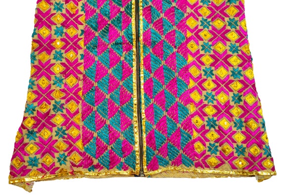 Antique Punjabi Phulkari Banjara jacket made by t… - image 8