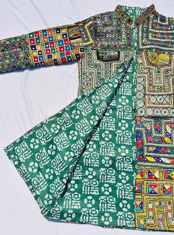 Very Rare Handmade Afghani Patchwork Jacket | Col… - image 14