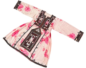 Vintage Baluchi Banjara Dress | Handmade Afghan Tribal Embroidered Dress | Ethnic Floral Maxi | Traditional Festival & Boho Party Outfit |