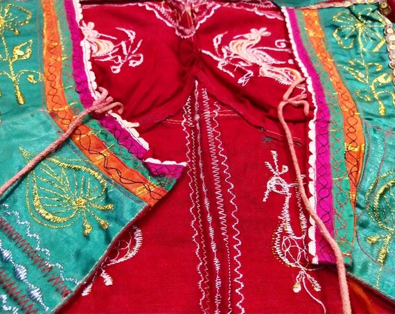 Authentic VINTAGE Banjara TRIBAL CHOLI Blouse Kuc… - image 9