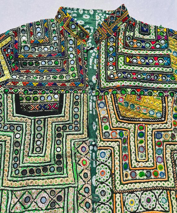 Very Rare Handmade Afghani Patchwork Jacket | Col… - image 12