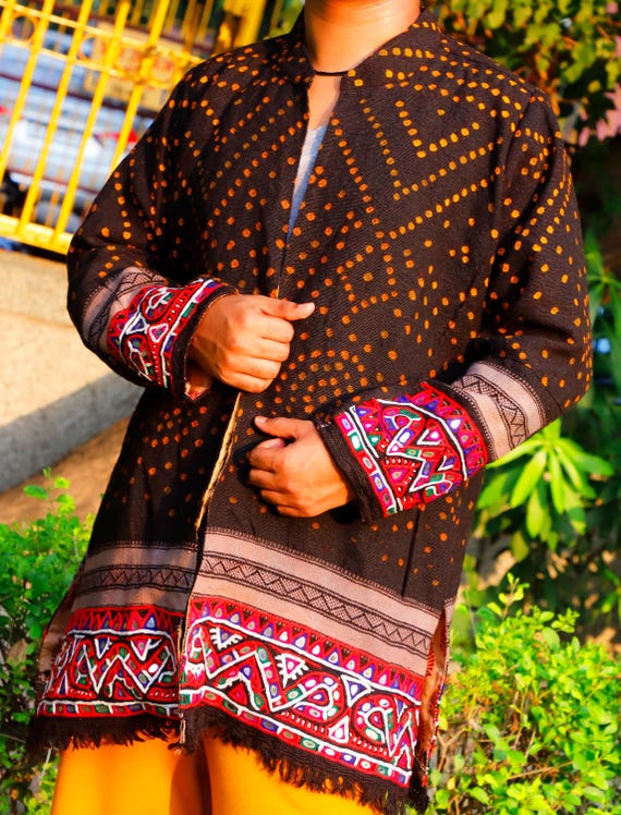 Rabari Coat BANJARA Jacket | Hand Embroidered Mir… - image 3