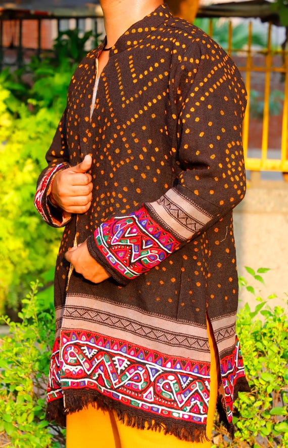 Rabari Coat BANJARA Jacket | Hand Embroidered Mir… - image 6