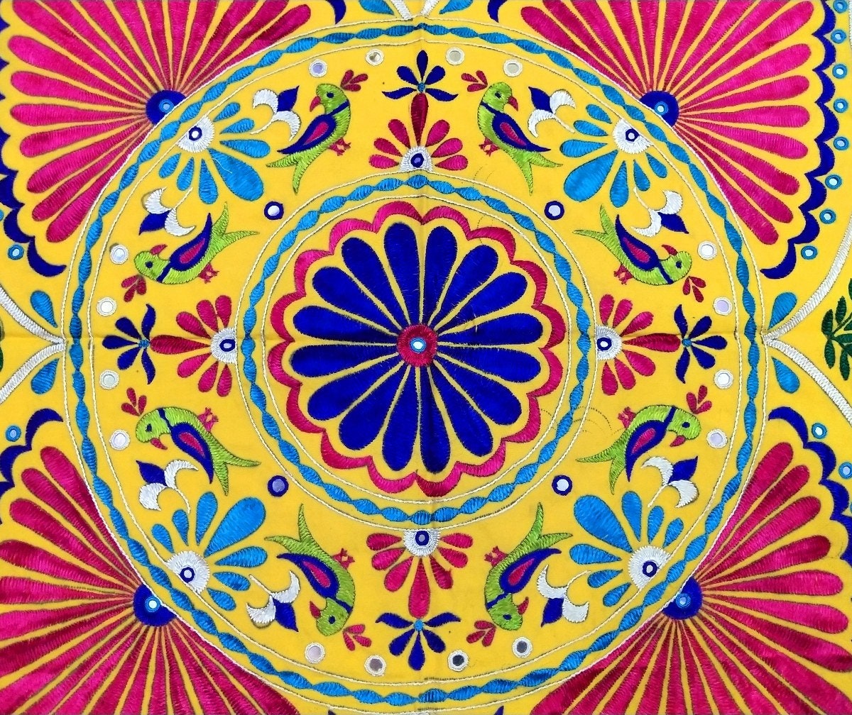 Vintage Indian Tapestry Wall Hanging Ethnic Handmade Etsy UK