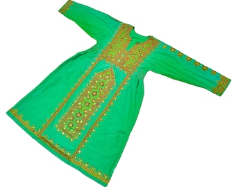 Vintage Baluchi Banjara Dress | Handmade Afghan Tribal Embroidered Dress | Ethnic Floral Maxi | Traditional Festival & Boho Party Outfit |