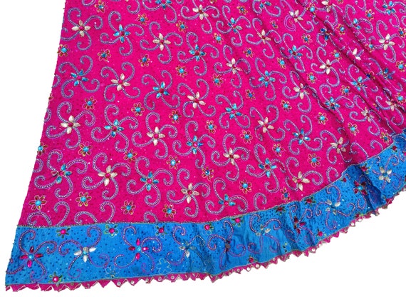 Indian Style Bridal Lehenga Skirt Boho Old Indian… - image 2