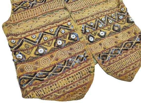 Antique Banjara Jacket Sequin Beads Handmade Embr… - image 2