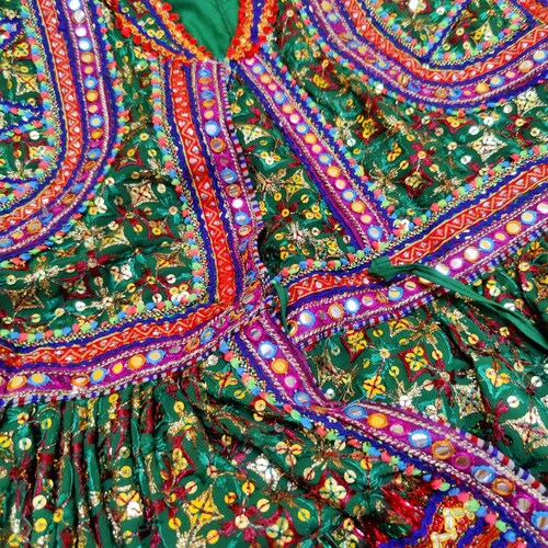 Hippy Boho Banjara Rabari Keriya jacket With Pant made by tribes vintage kuchi Hand shops embroidered Mirror Beads work Gujarat Beautiful jacket