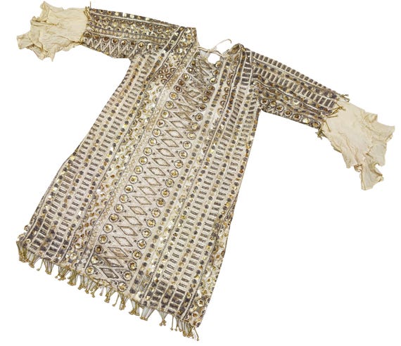 One of A Kind Sequined Beads Embroidered Work Dress Vintage Kurti