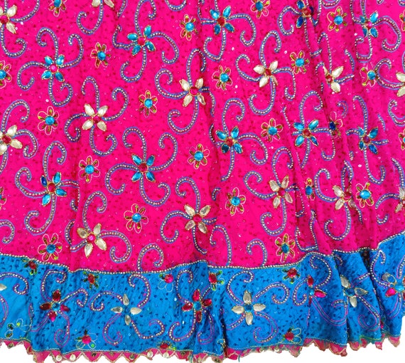 Indian Style Bridal Lehenga Skirt Boho Old Indian… - image 7