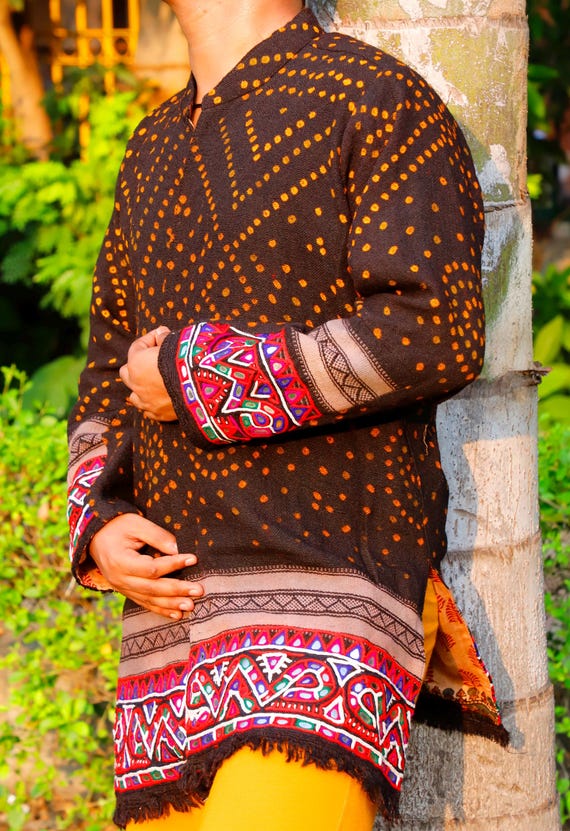 Rabari Coat BANJARA Jacket | Hand Embroidered Mir… - image 2