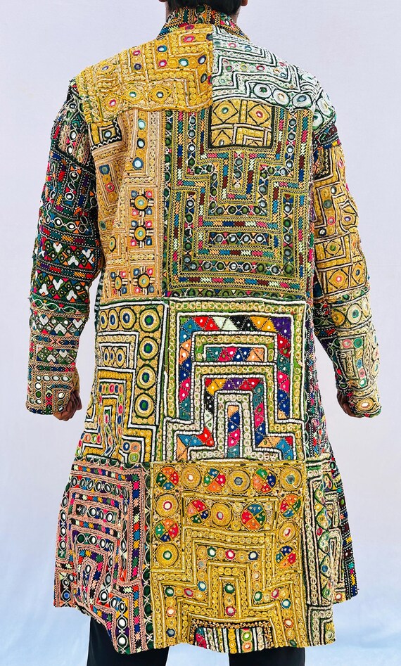 Very Rare Handmade Afghani Patchwork Jacket | Col… - image 6