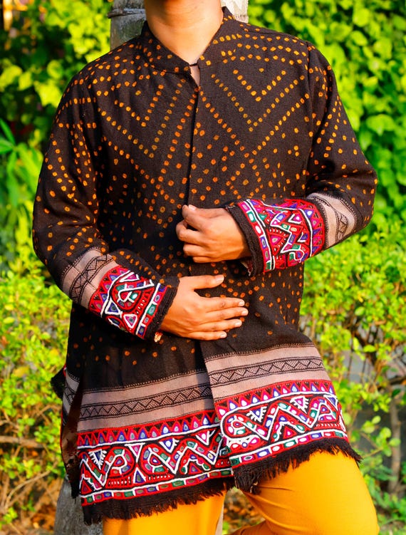 Rabari Coat BANJARA Jacket | Hand Embroidered Mir… - image 5