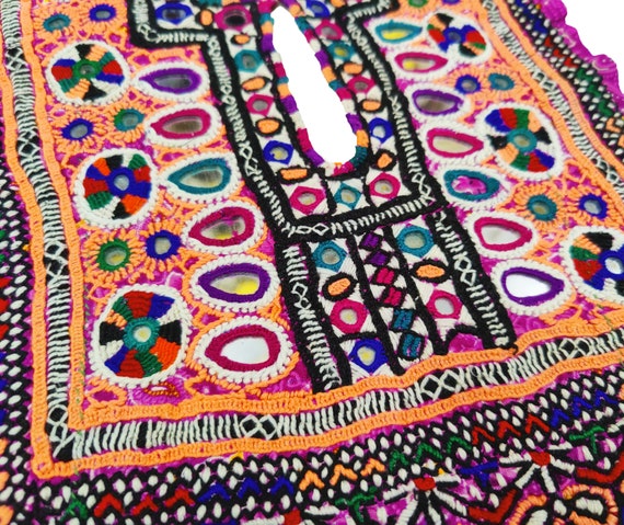 Fully Mirror Work Afghani Banjara Patch Yoke neck… - image 6