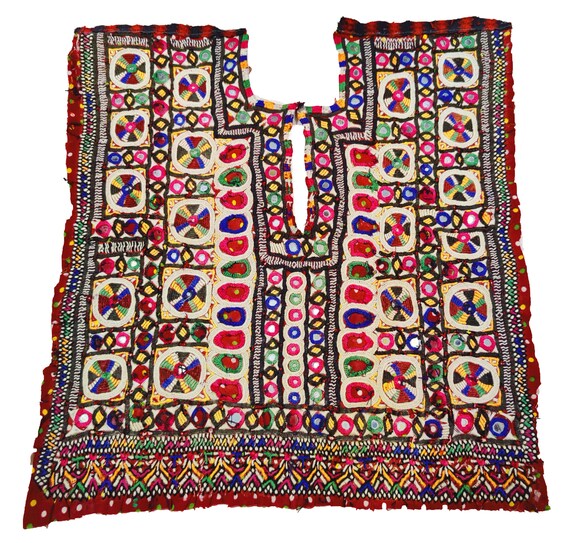 Fully Mirror Work Afghani Banjara Patch Yoke neck… - image 1