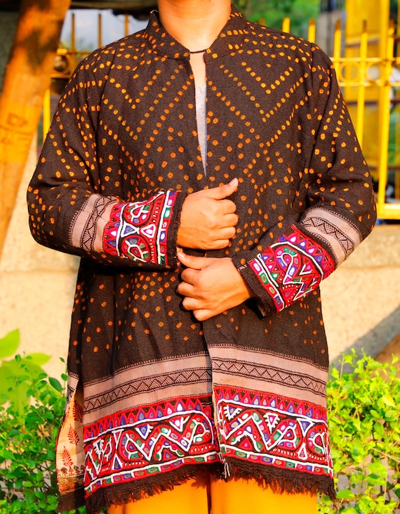 Rabari Coat BANJARA Jacket | Hand Embroidered Mir… - image 1