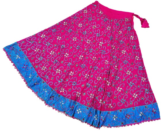 Indian Style Bridal Lehenga Skirt Boho Old Indian… - image 1