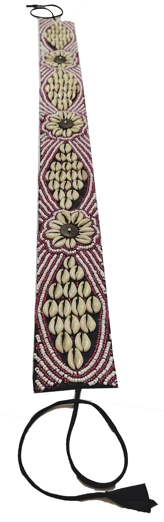 Vintage Bead Embroidered Belt Banjara Belly Dance… - image 4