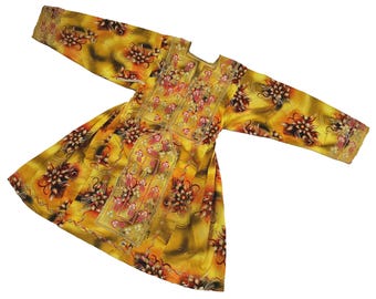 Vintage Baluchi Banjara Dress | Handmade Afghan Tribal Embroidered Dress | Ethnic Floral Maxi | Traditional Festival & Boho Party Outfit |