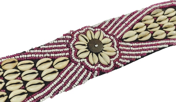 Vintage Bead Embroidered Belt Banjara Belly Dance… - image 3